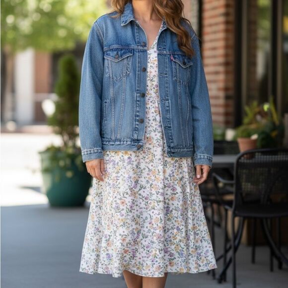 Levi's Blue Denim Jean Jacket - oversized - Picture 2 of 5